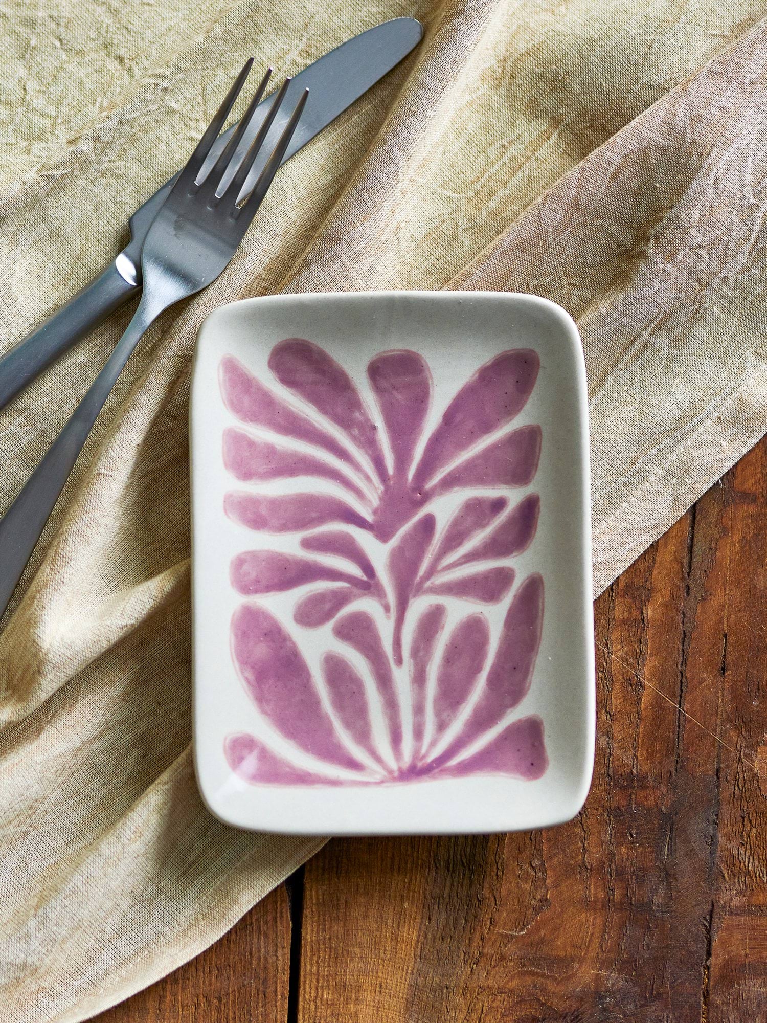 Fauni side plate, Purple, 15x11.5 cm Bloomingville
