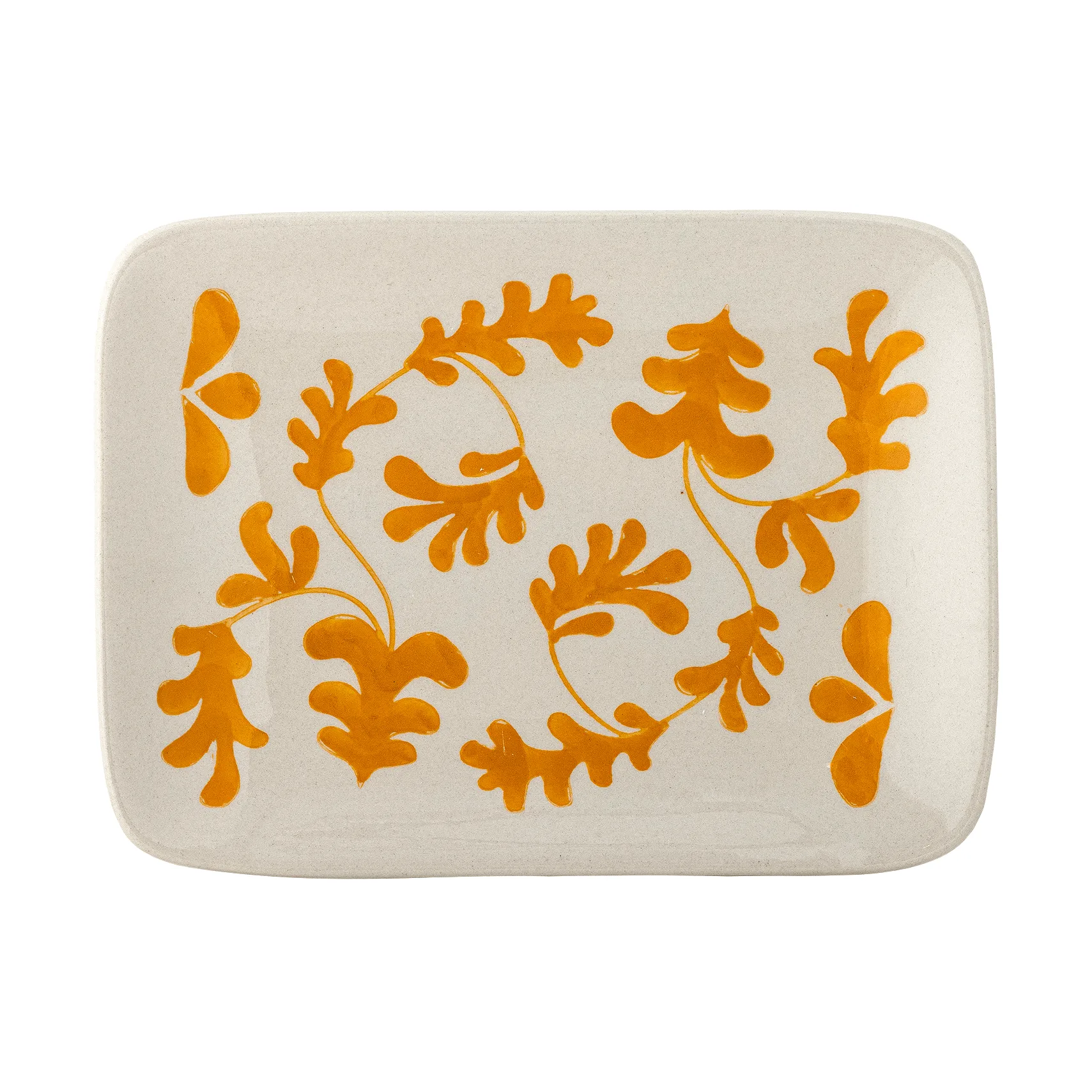 Fauni side plate, Yellow, 15x11.5 cm Bloomingville