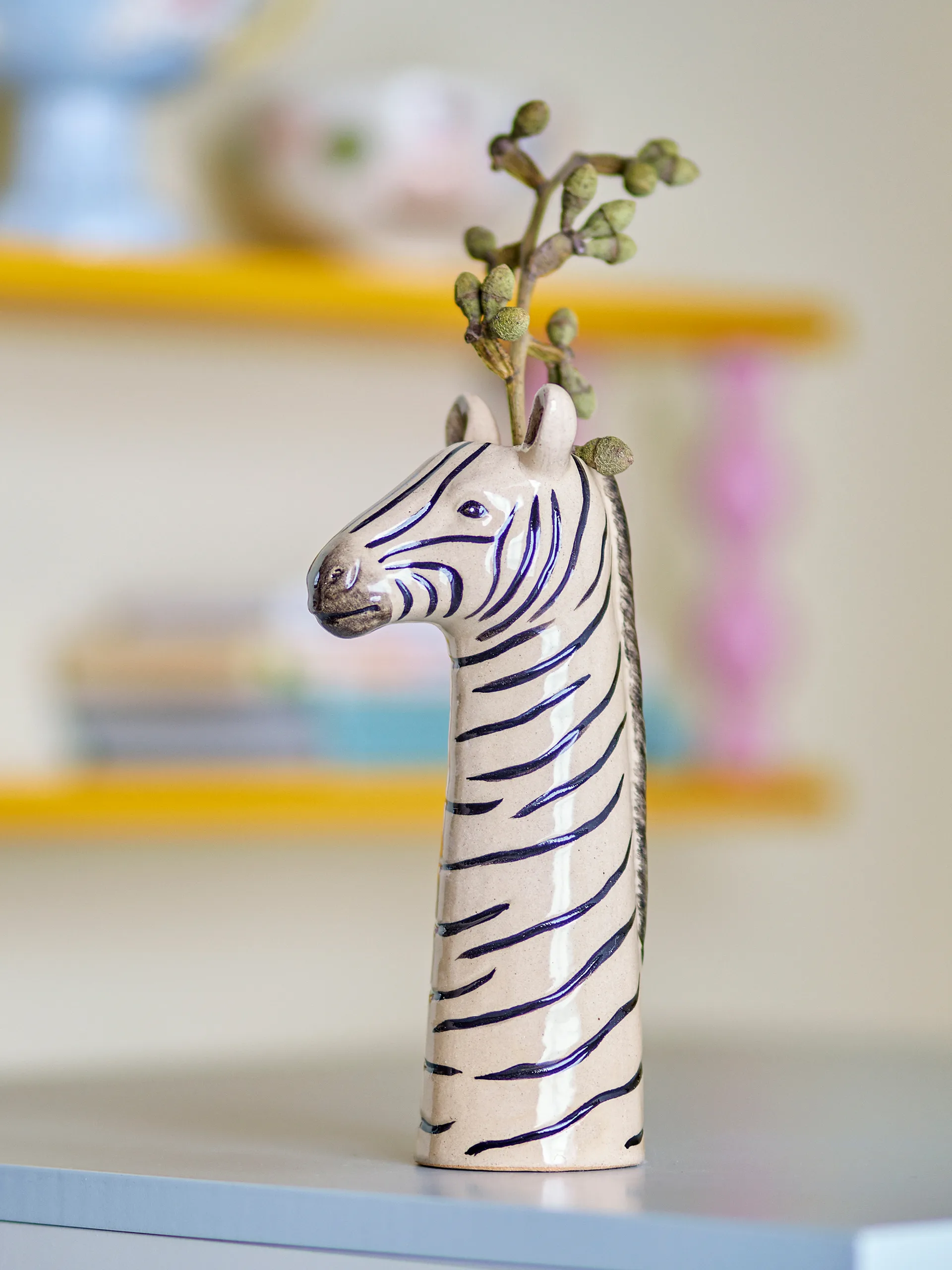 Feodor vase 6.5x21 cm, White Bloomingville