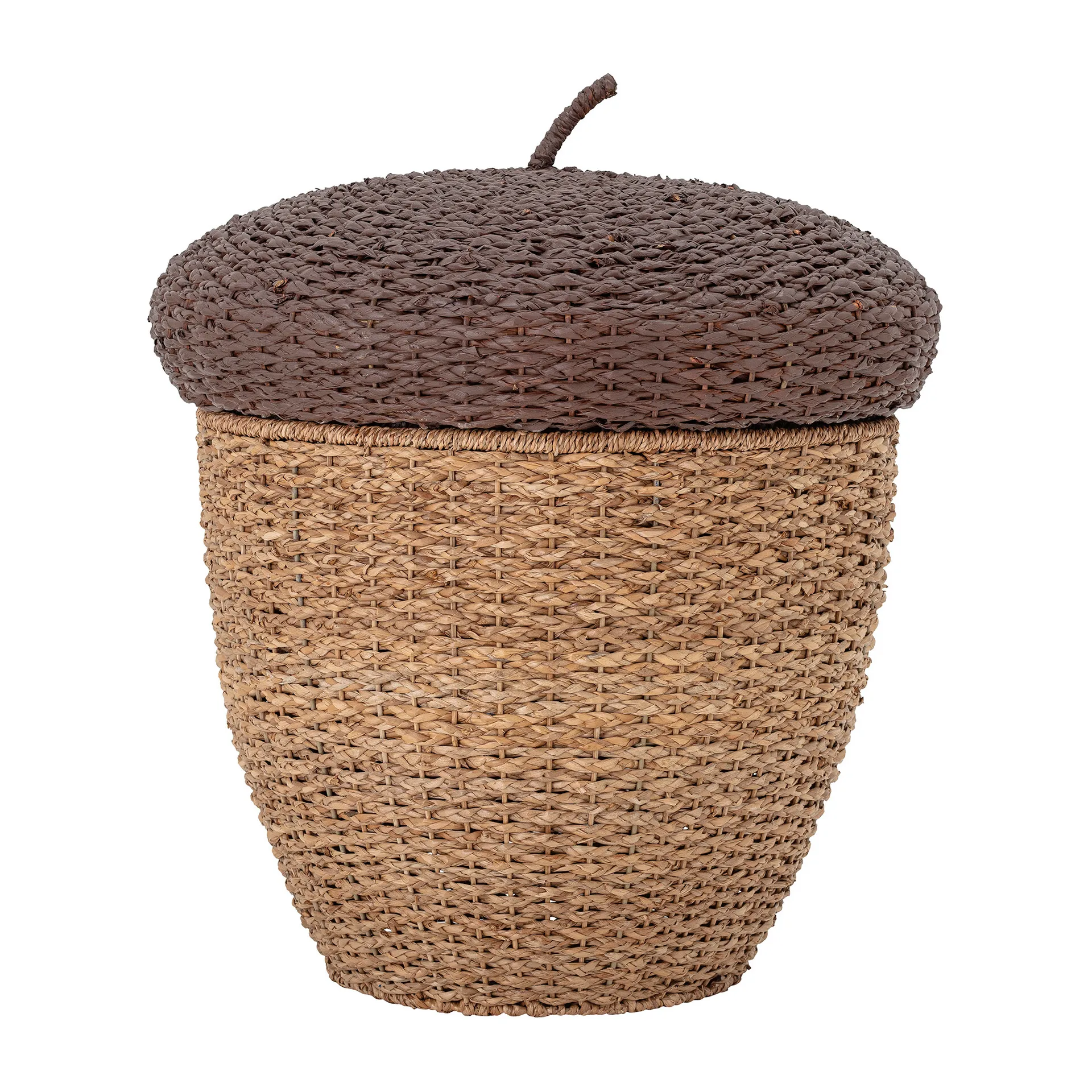 Finus storage box with lid Ø43.5 cm, Brown Bloomingville