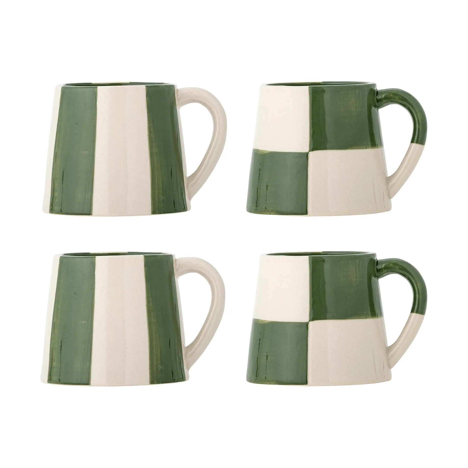 Floki mug, Green, 4 pieces Bloomingville