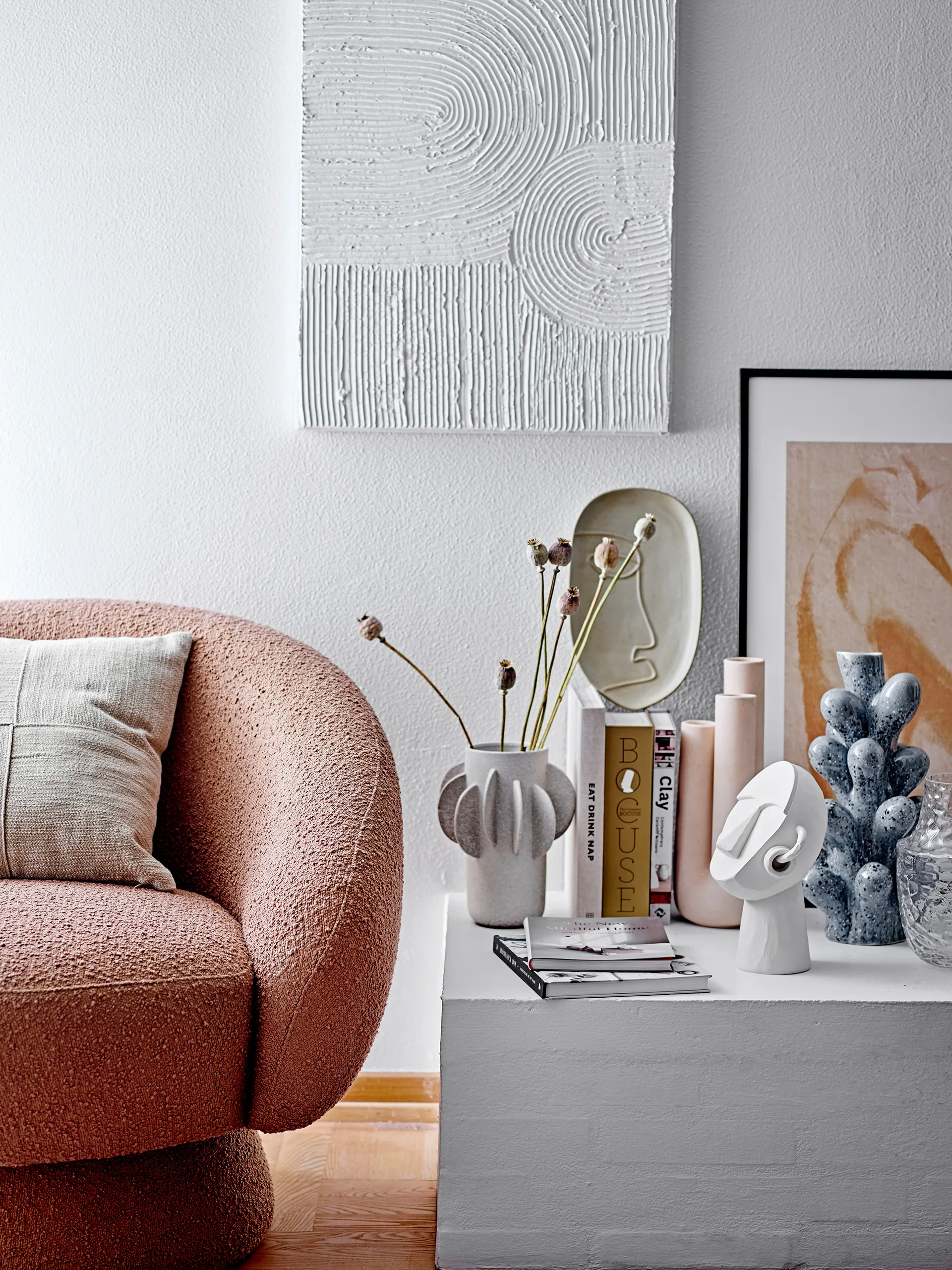 Flos vase 22.5 cm, Clear Bloomingville