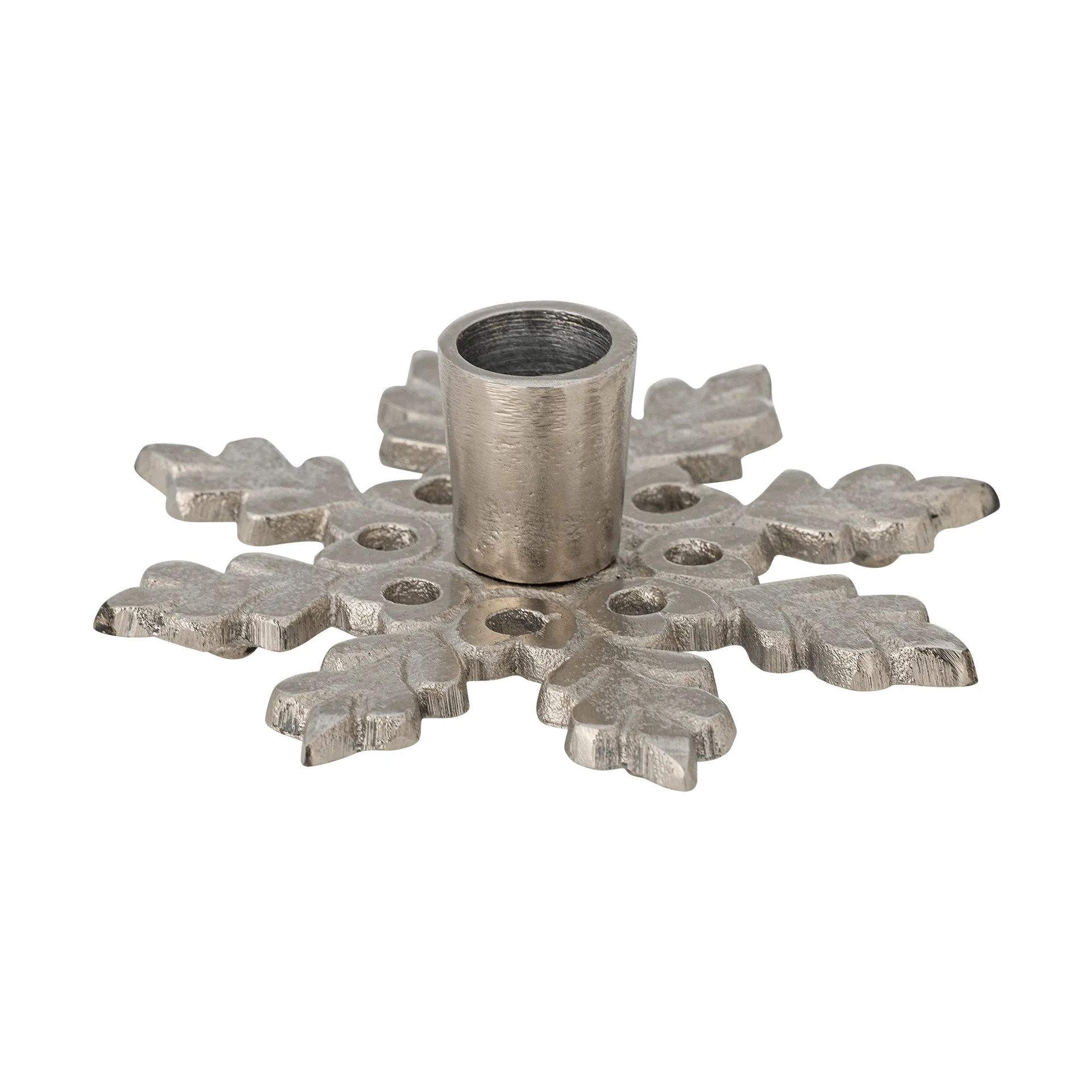 Kashi candleholder, Silver, Ø13.5 cm Bloomingville