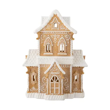 Kevin decorative house with light - Brown, 37 cm - Bloomingville