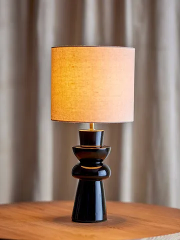 Lio table lamp - Black, Ø25 cm - Bloomingville