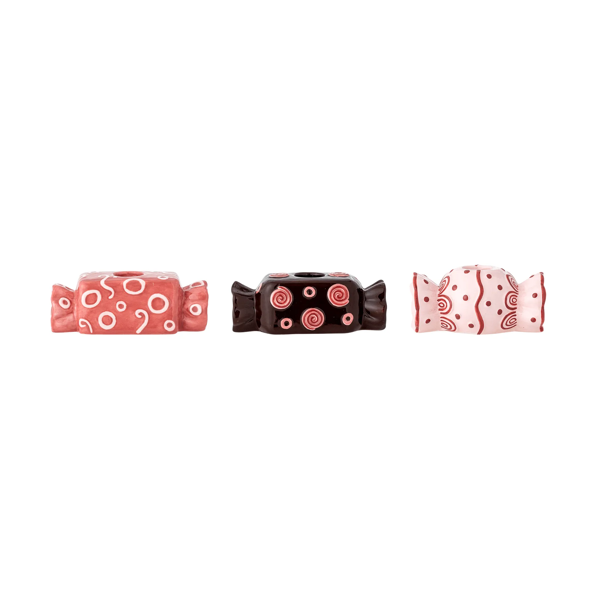 Maiano candle holder, Rose, 3 pieces, 12 cm Bloomingville