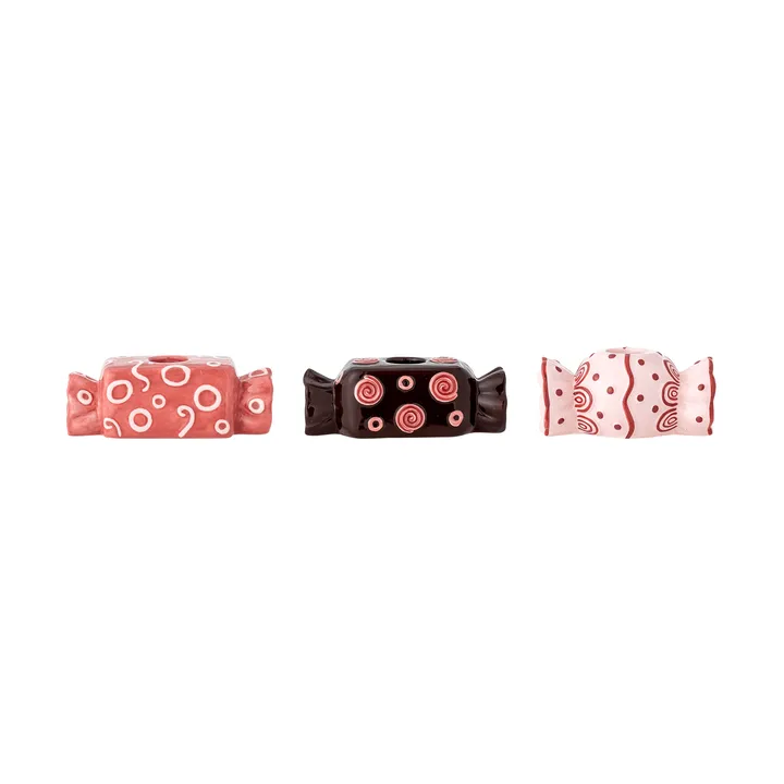 Maiano candle holder - Rose, 3 pieces, 12 cm - Bloomingville