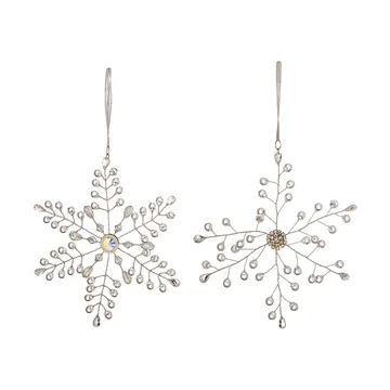 Miku Christmas hanging decoration - Clear, 2 pieces, 17 cm - Bloomingville
