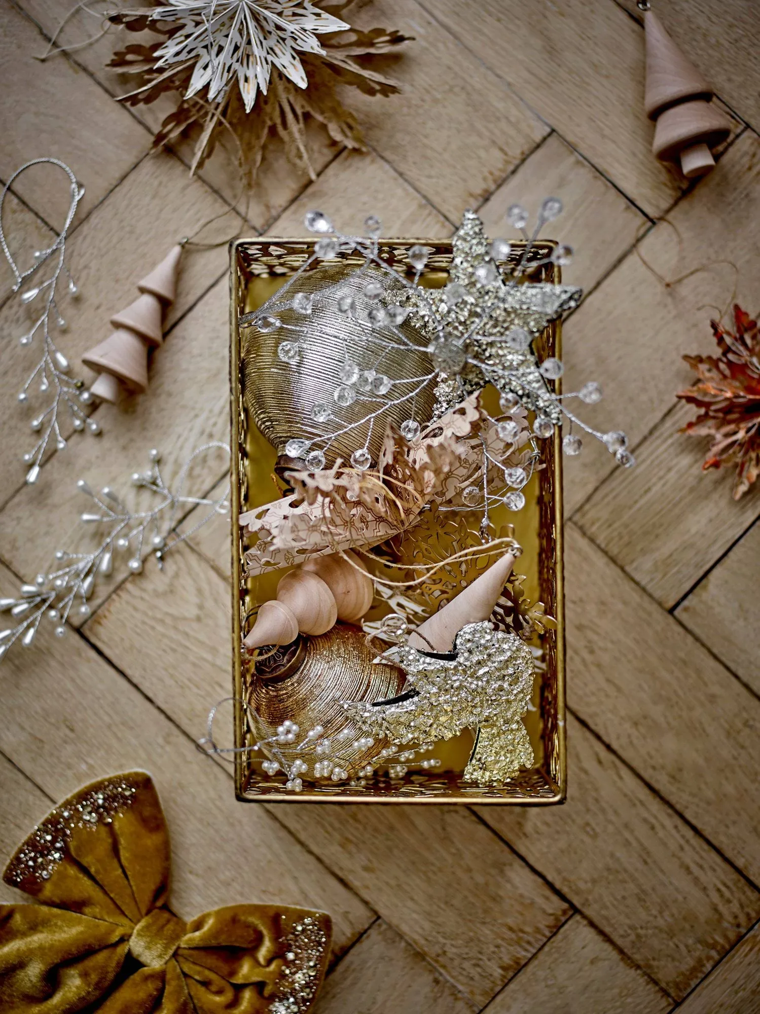 Miku Christmas hanging decoration, Clear, 2 pieces, 17 cm Bloomingville