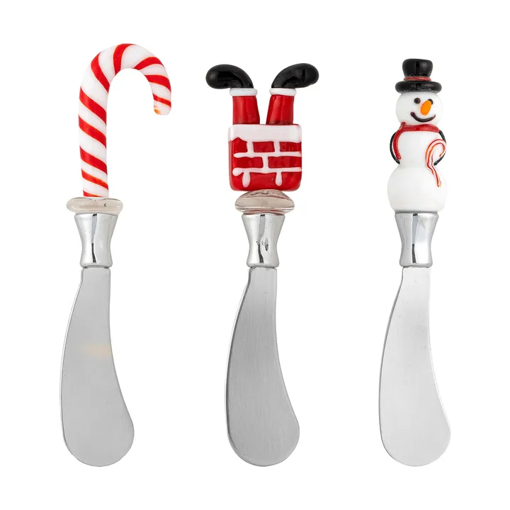 Misa butter knife set - Red, 3 pieces, 16.5 cm - Bloomingville