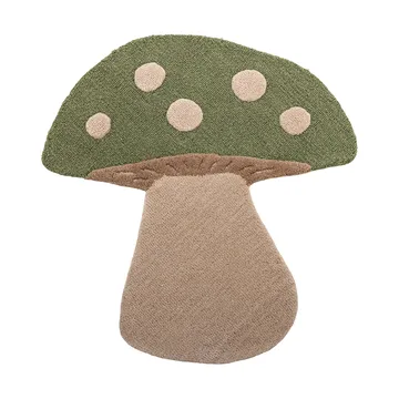 Mushroom rug - Green, wool - Bloomingville