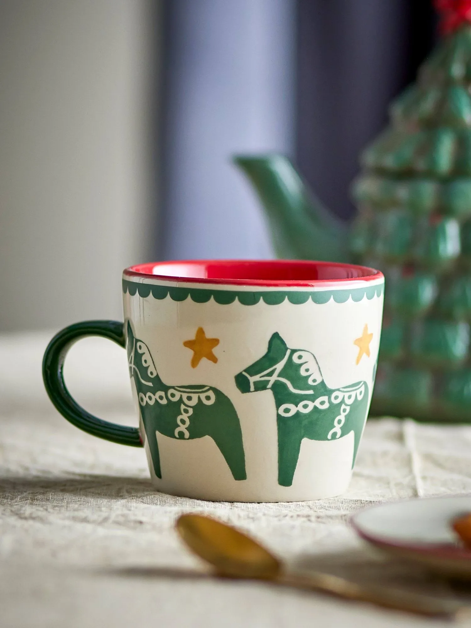 Number mug, Multi, 2 pieces, 30 cl Bloomingville