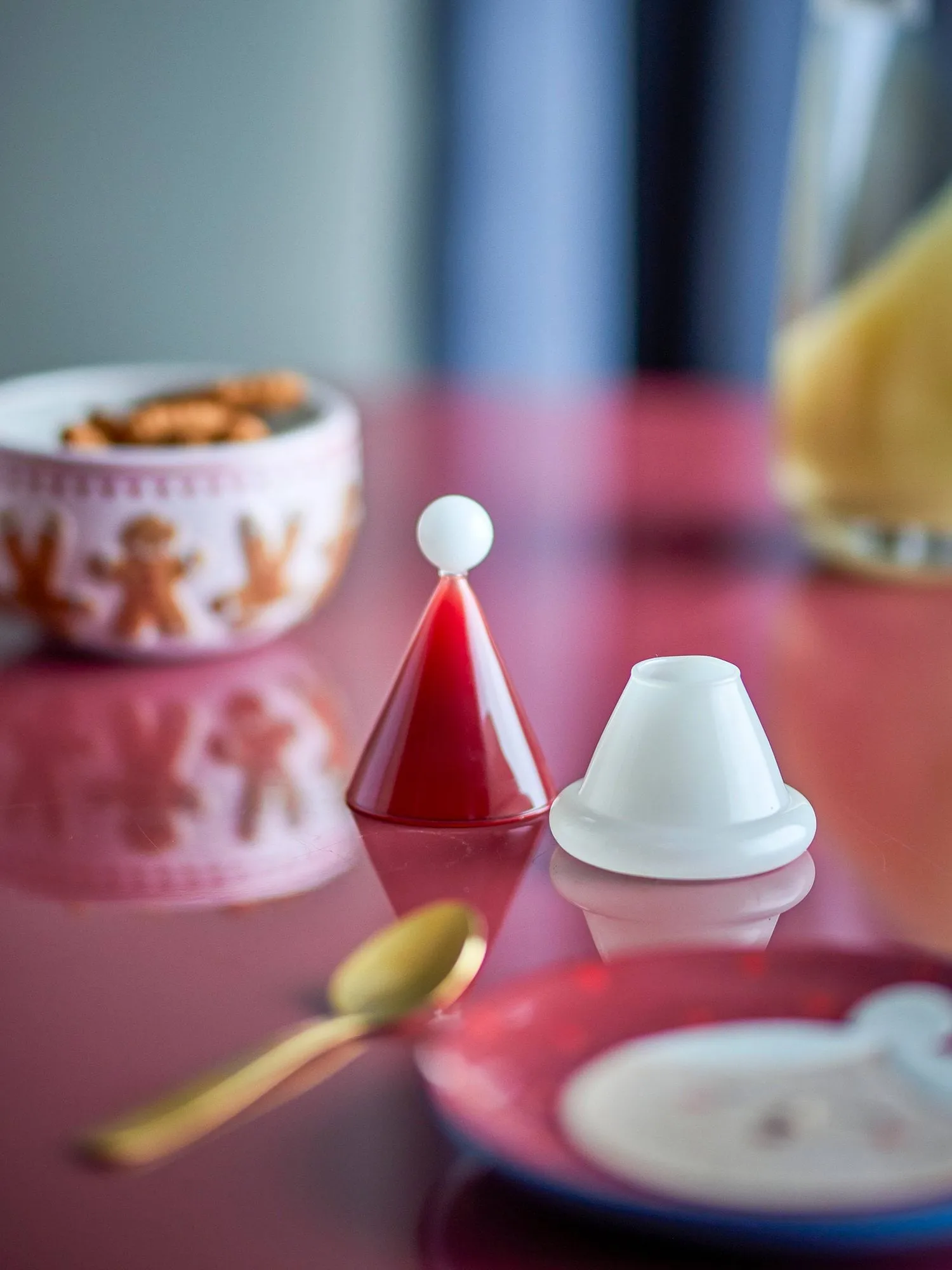 Patrice toothpick holder, Red, Ø7 cm Bloomingville