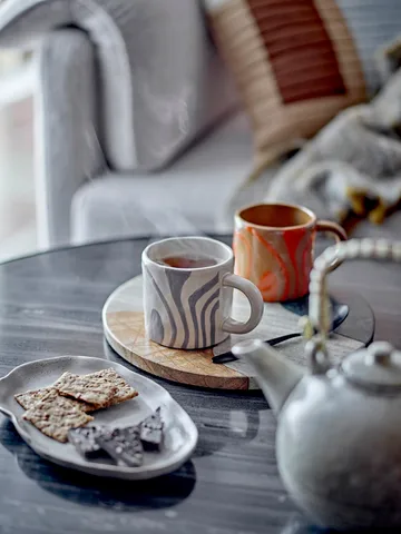 Peroya serving plate 12.5x19.5 cm - Grey - Bloomingville