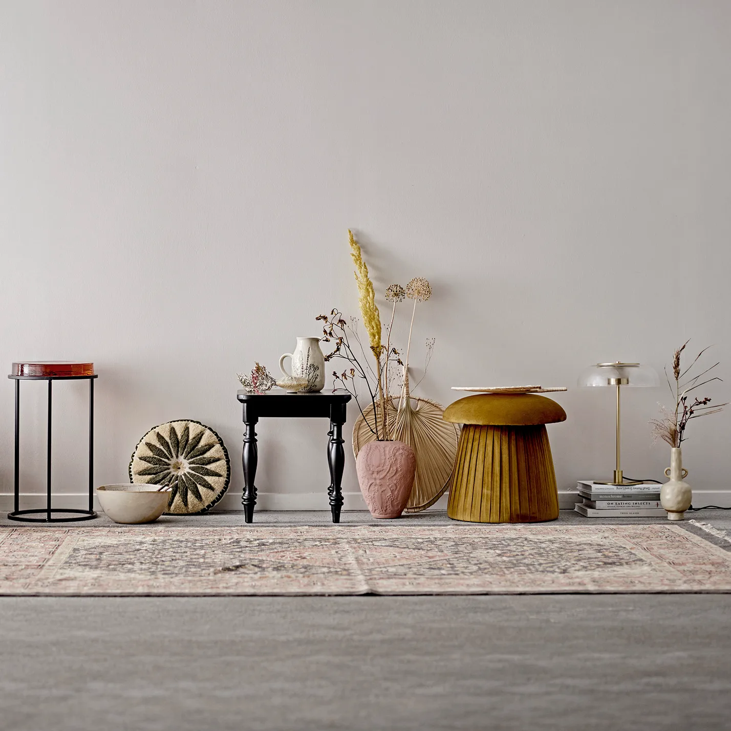 Roberta pouf, brown Bloomingville