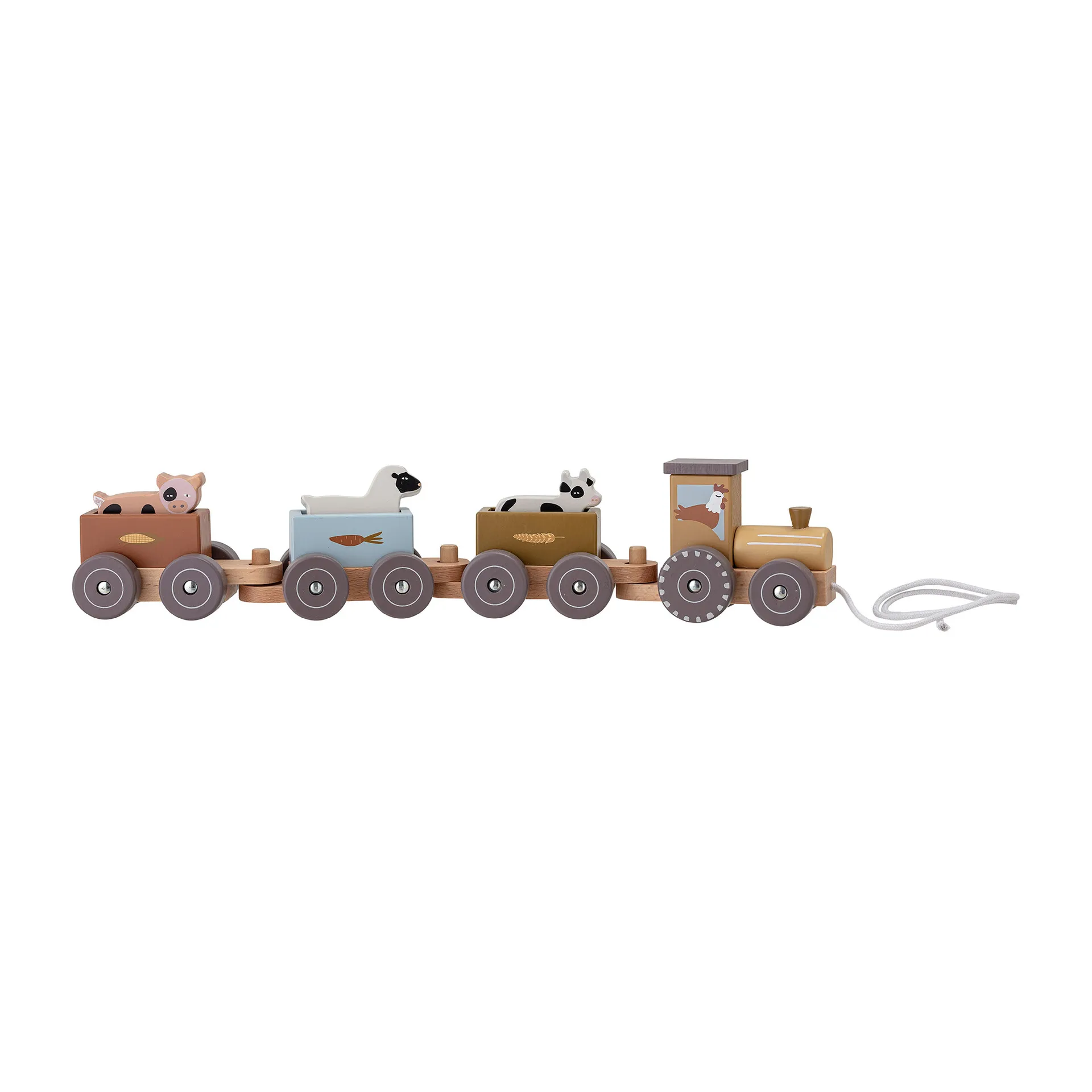 Rolla toy train 40 cm, grey Bloomingville