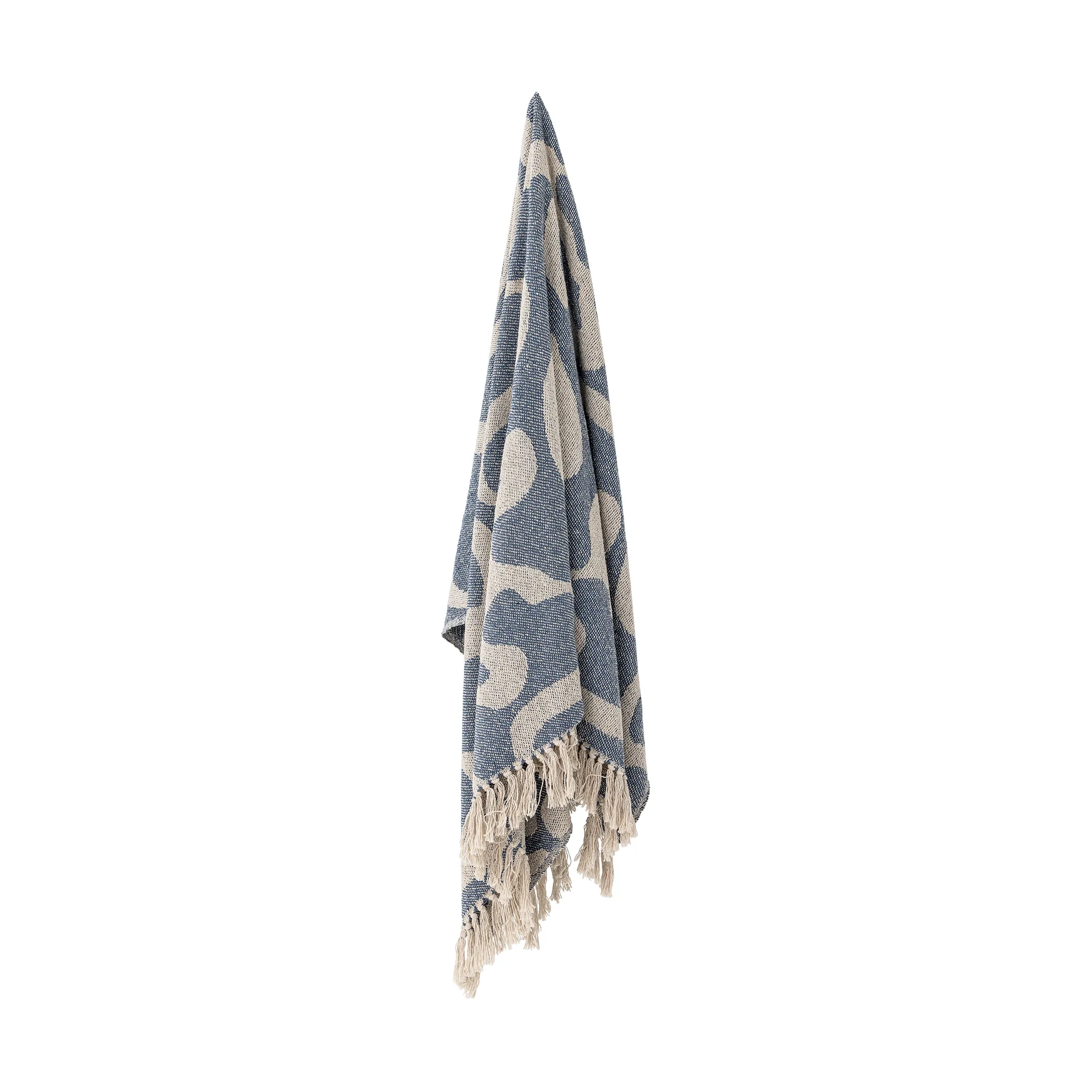 Salobre throw cotton 160x130 cm, Blue Bloomingville