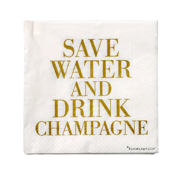 Save water napkin 20-pack - 33x33 cm - Bloomingville