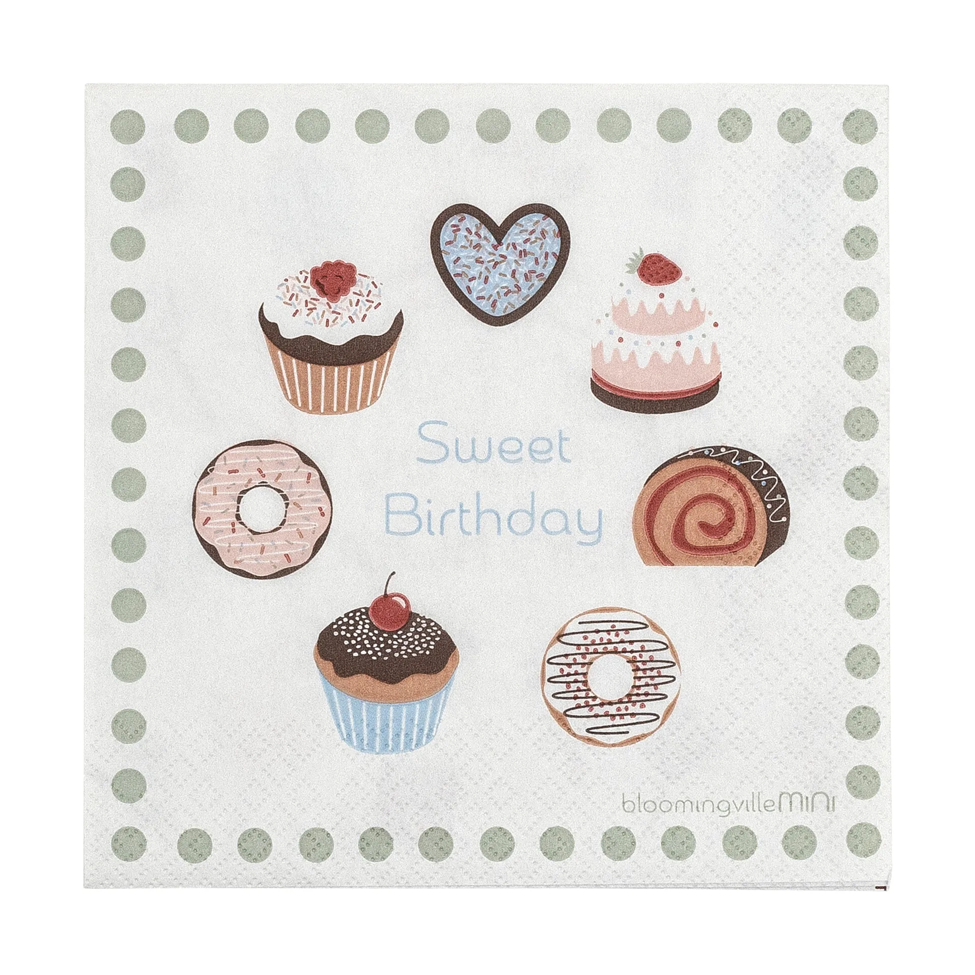 Sweets napkin 20-pack, Pink Bloomingville