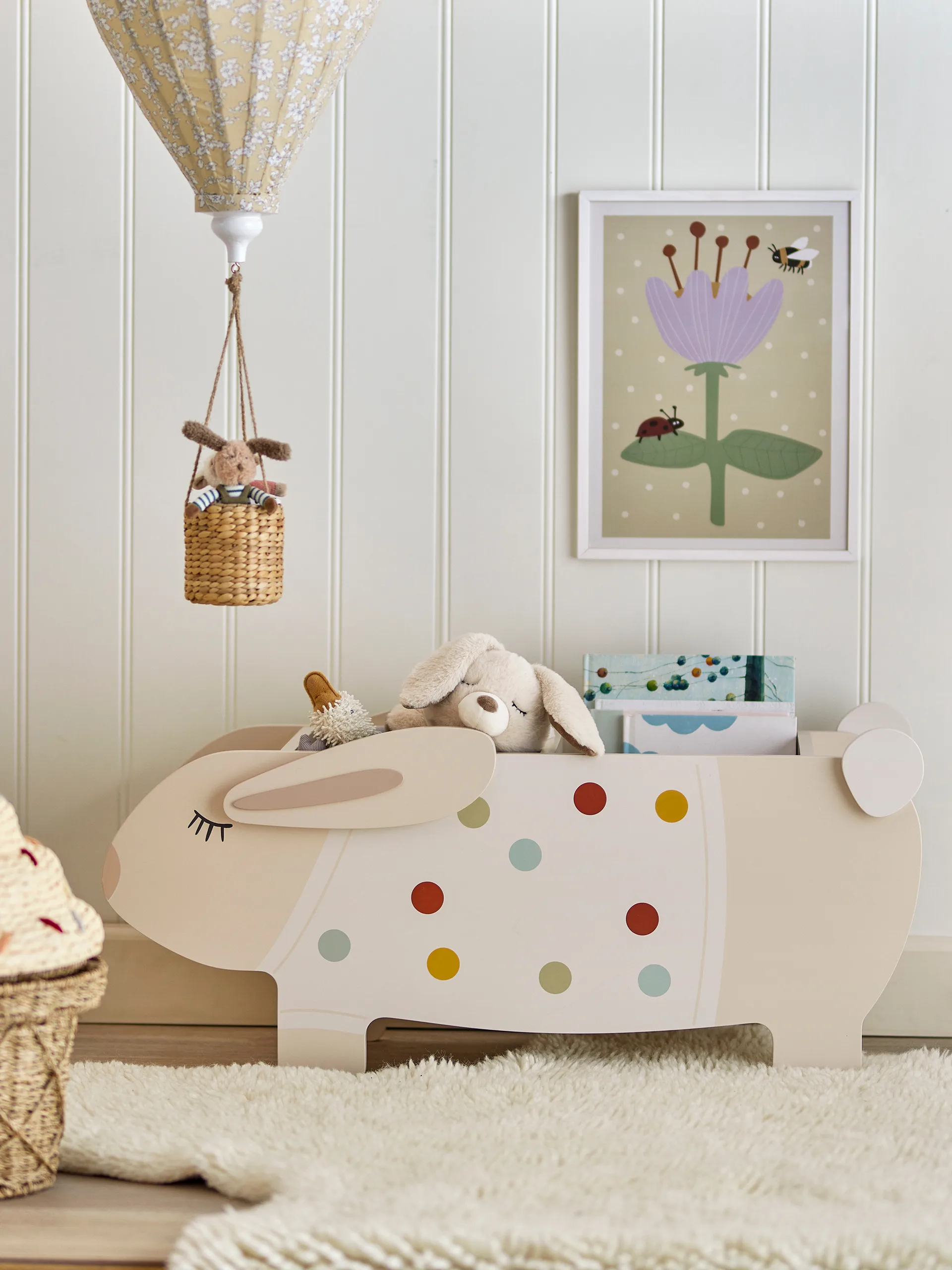 Villja bookcase 87x38 cm, White Bloomingville