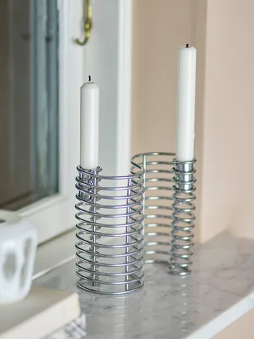 Wavela candleholder 15.5x14.5 cm - Silver - Bloomingville