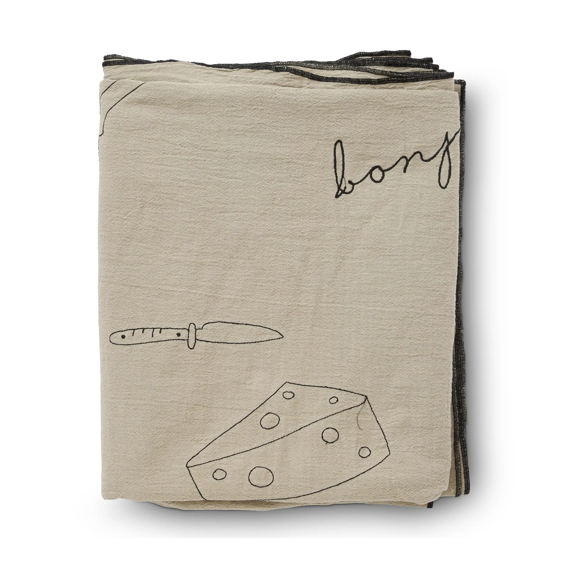 Bordeaux tablecloth 150x250 cm, Beige Boel & Jan