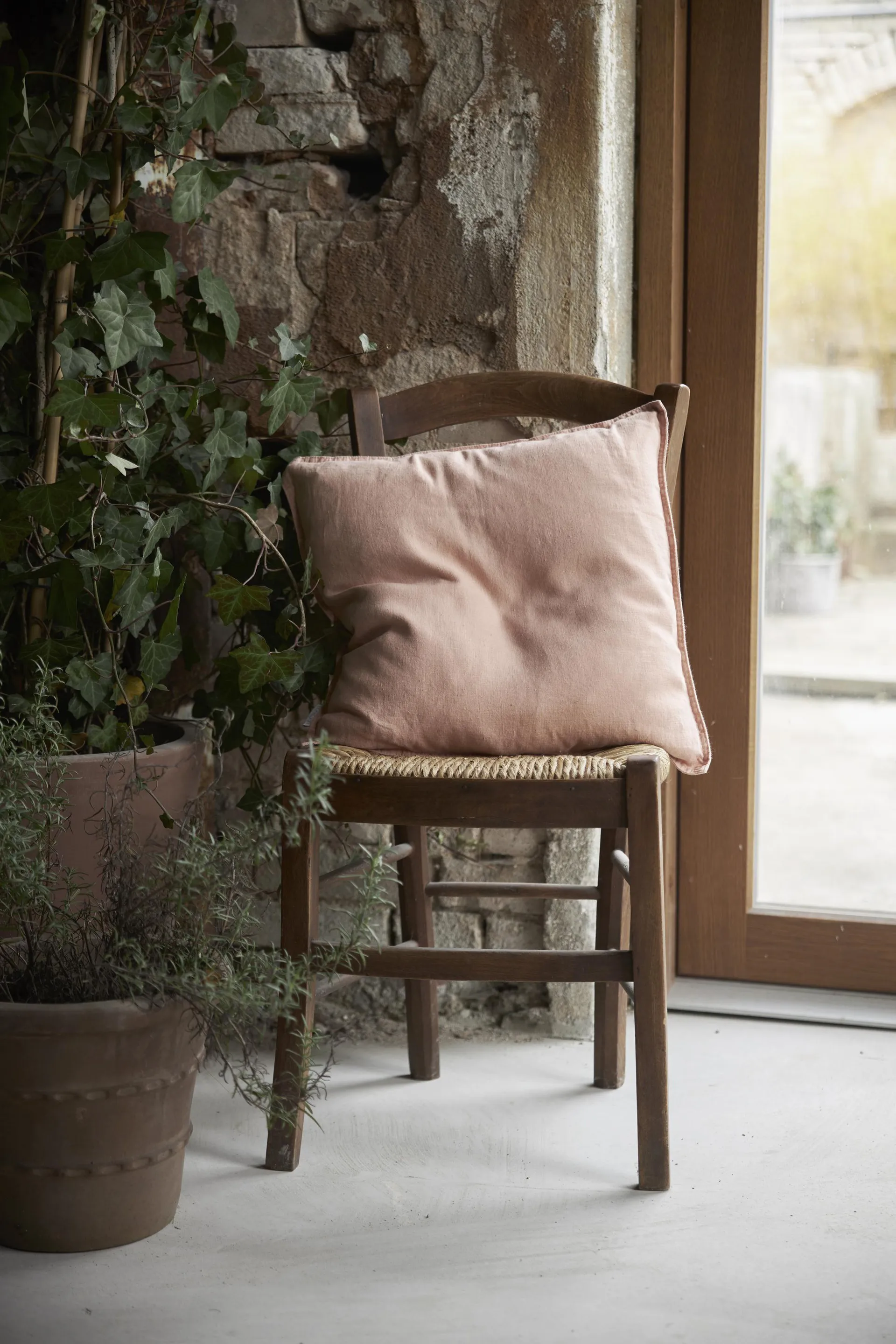 Sabina pillowcase 45x45 cm, Apricot Boel & Jan