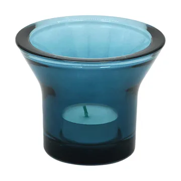 Lumi tealight holder Ø10 cm - Petrol Blue - Born In Sweden