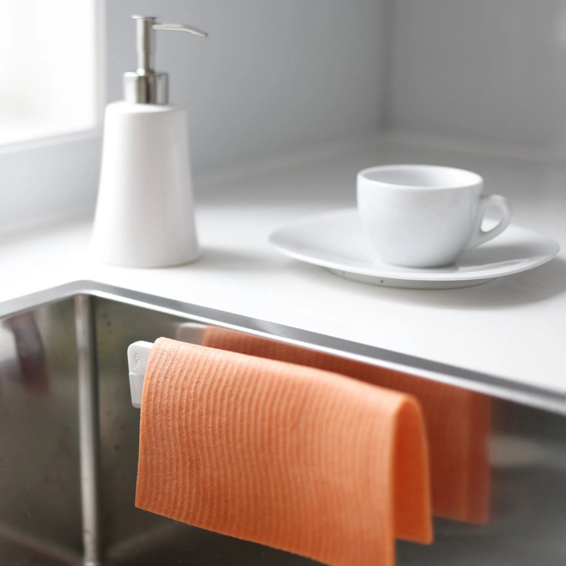 Bosign dishcloth holder, White Bosign