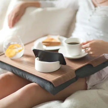 Bosign lap tray - grey-wallnut - Bosign