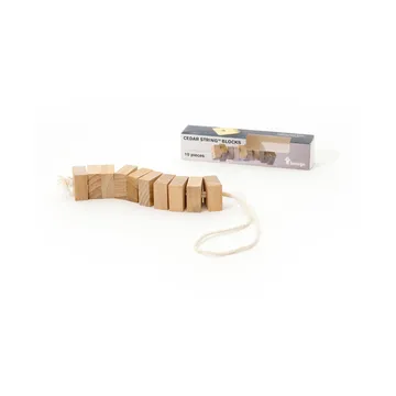 Bosign scent block in white cedarwood on string - 10-pack - Bosign