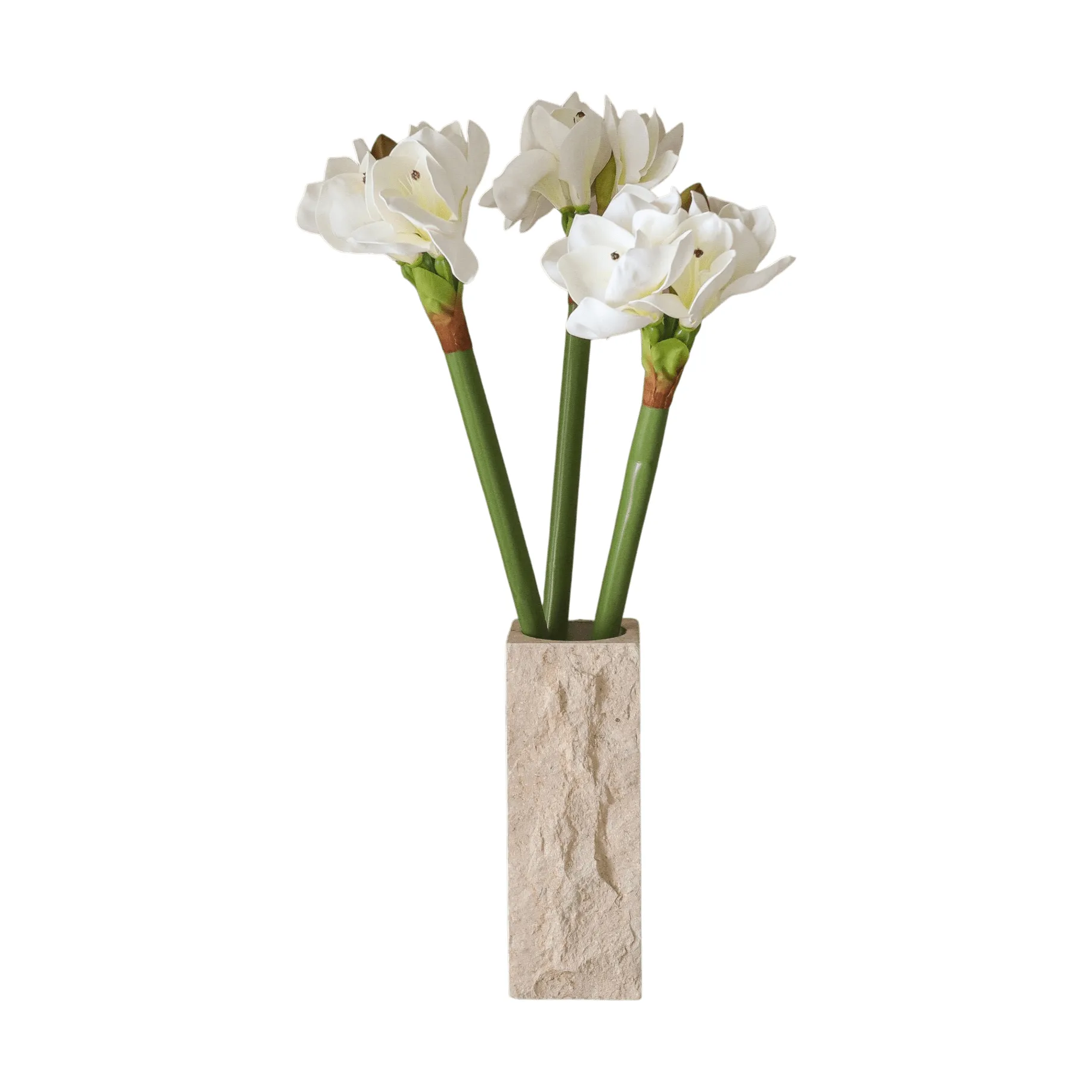 Amaryllis artificial bouquet, White, 73 cm Botané