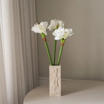 Amaryllis artificial bouquet - White, 73 cm - Botané
