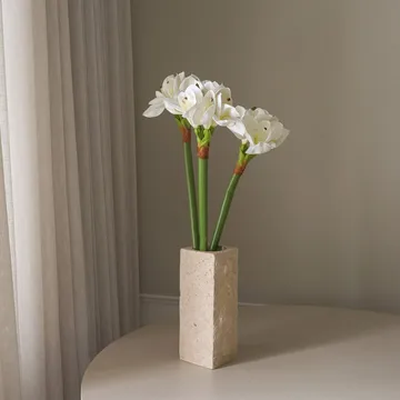 Amaryllis artificial bouquet - White, 73 cm - Botané