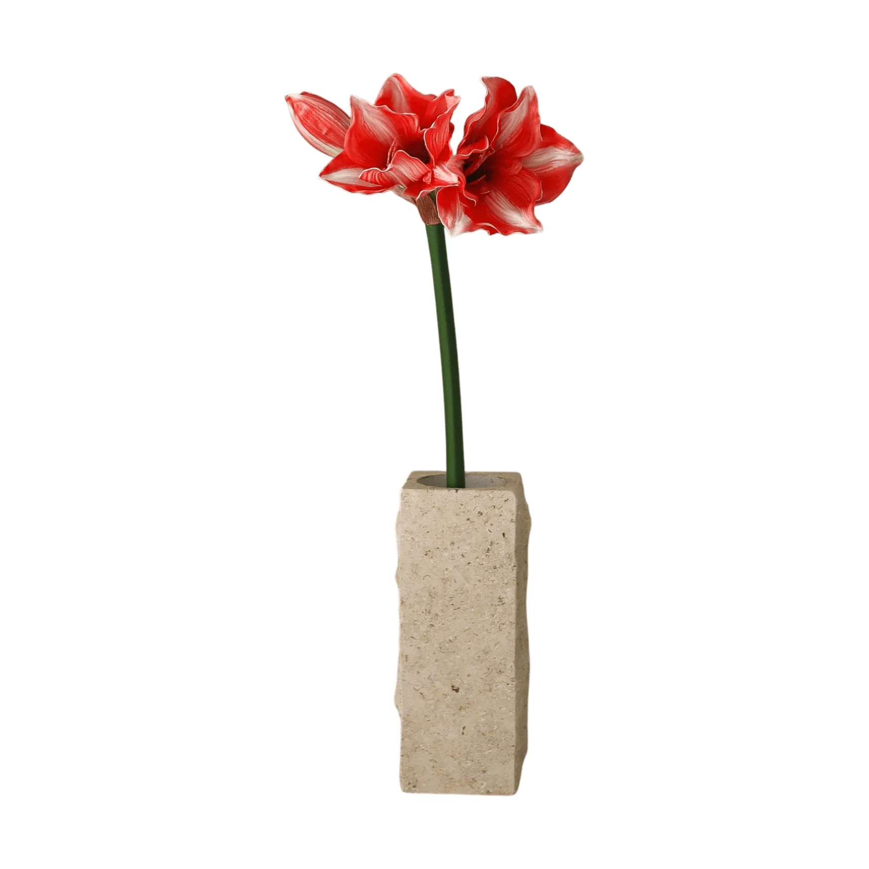 Amaryllis artificial flower, Dark red, 72 cm Botané