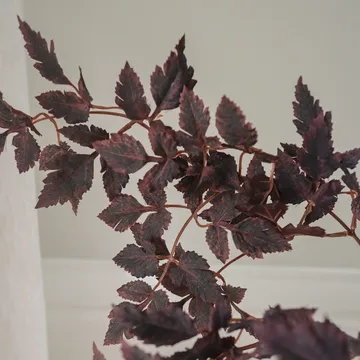 Burgundy Plum Leaves artificial bouquet - 85 cm, 4 pcs - Botané
