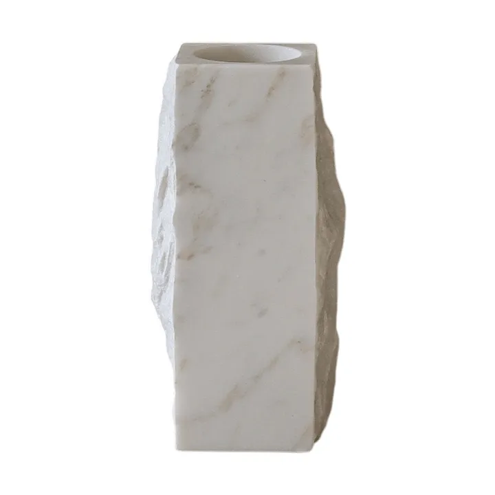 Carrara Edge marble vase - Small, 25 cm - Botané
