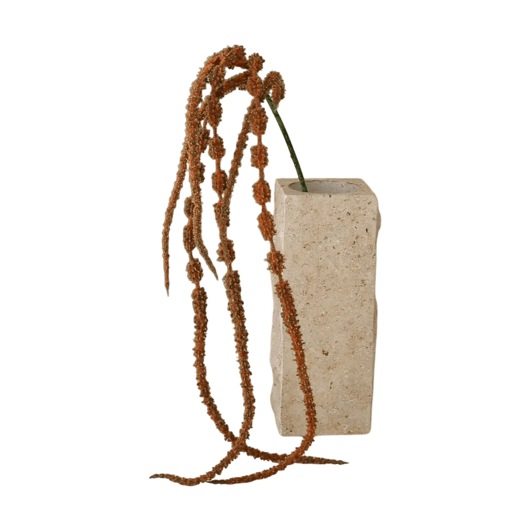Hanging amaranth artificial flower, Brown, 112 cm Botané