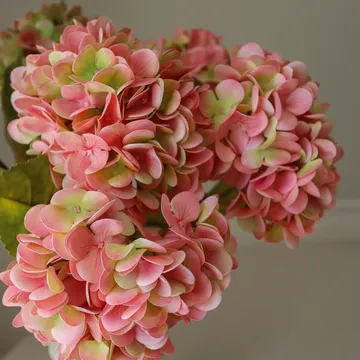 Hydrangea artificial bouquet - Soft pink, 60 cm, 5 pcs - Botané