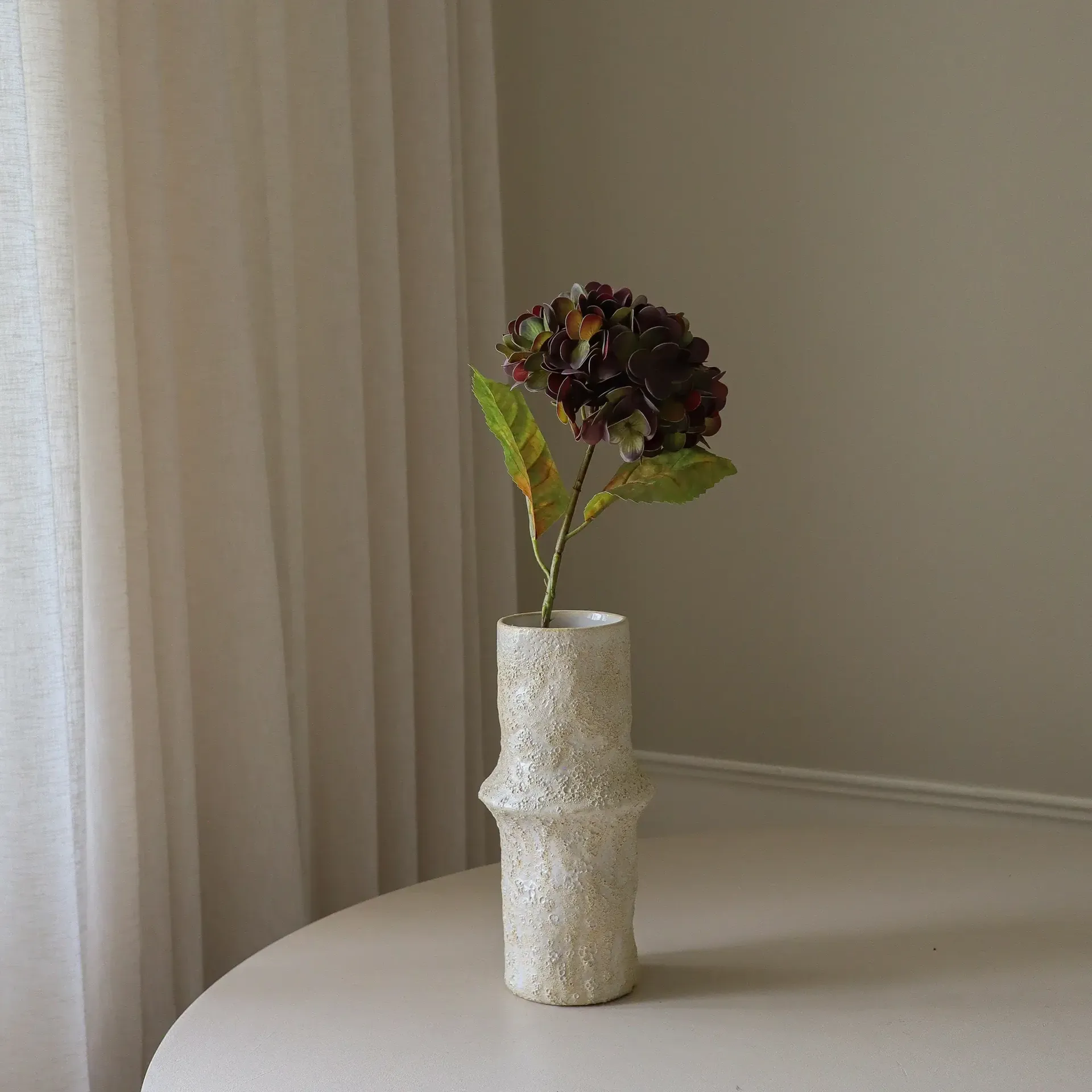 Hydrangea artificial flower, Muted purple, 60 cm, 1 pc Botané