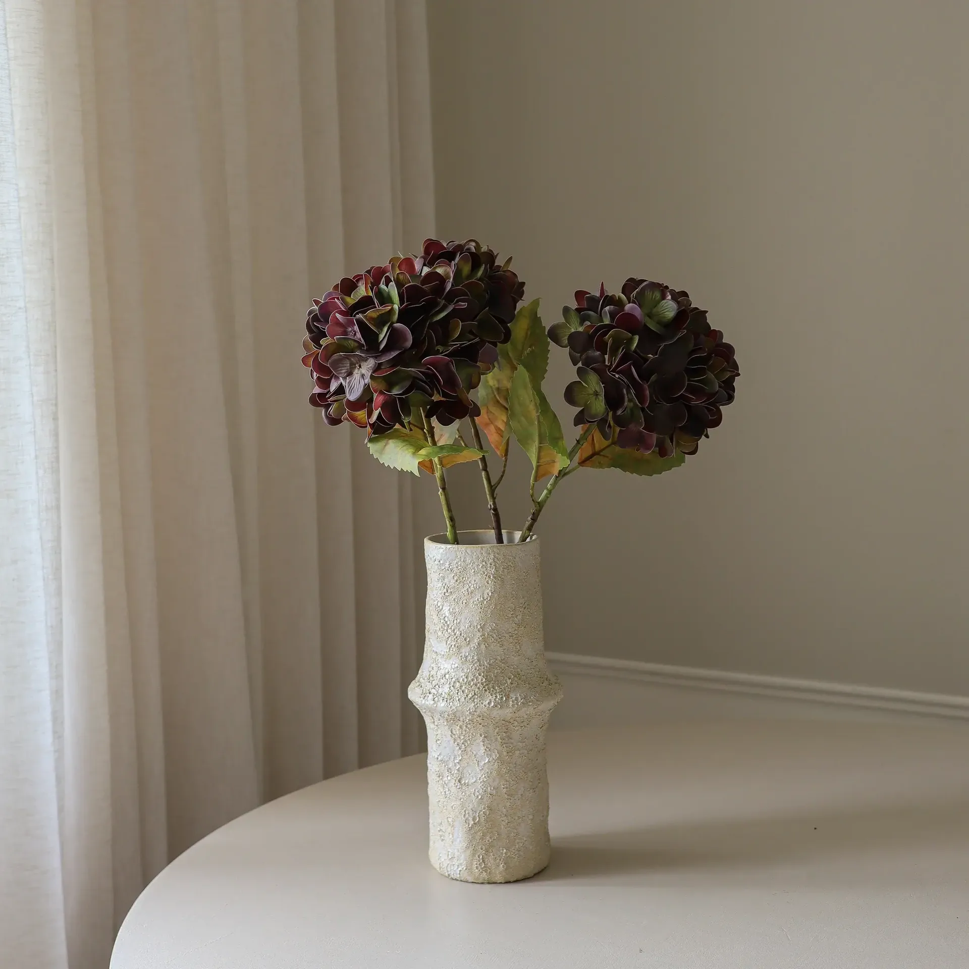 Hydrangea artificial flower, Muted purple, 60 cm, 1 pc Botané