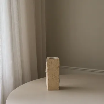 Limestone Edge marble vase - Small, 25 cm - Botané