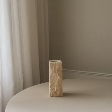 Limestone Edge marble vase - Small, 25 cm - Botané