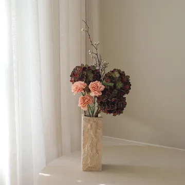 Moody blush artificial bouquet - Hydrangea, carnation, spray, 97 cm - Botané