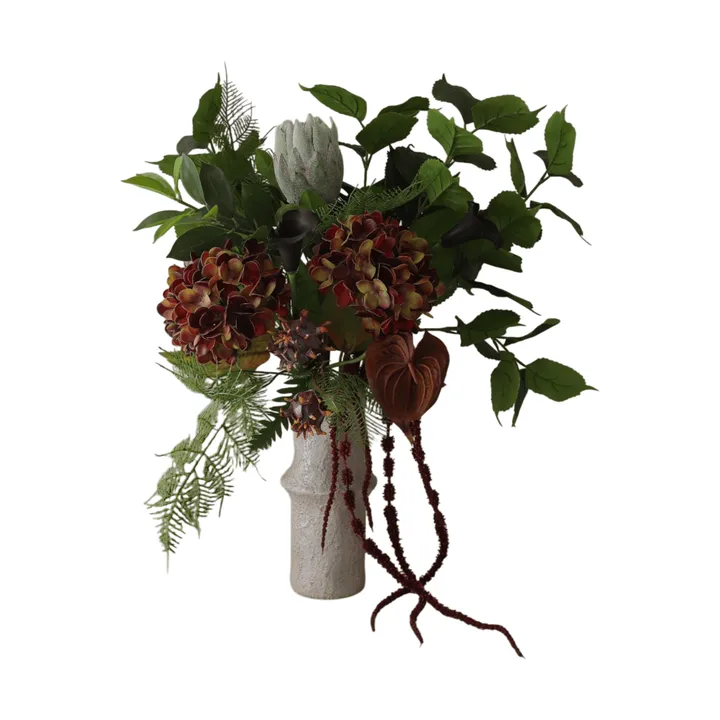 Noir Botanica artificial bouquet - Hydrangea-calla-anthurium 112 cm, 15 pcs - Botané