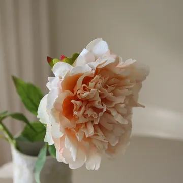 Peony artificial flower - Light pink, 56 cm, 1 pc - Botané