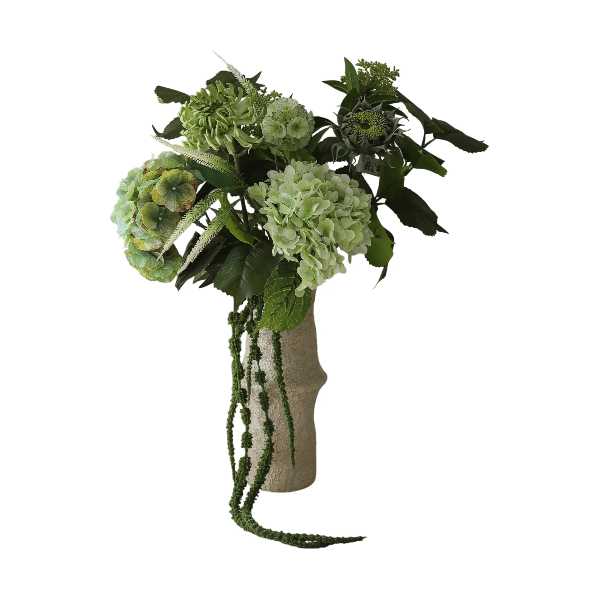 Sage Garden artificial bouquet, Hydrangea–semi-cactus dahlia 112 cm, 10 pcs Botané