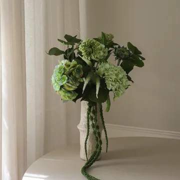 Sage Garden artificial bouquet - Hydrangea–semi-cactus dahlia 112 cm, 10 pcs - Botané