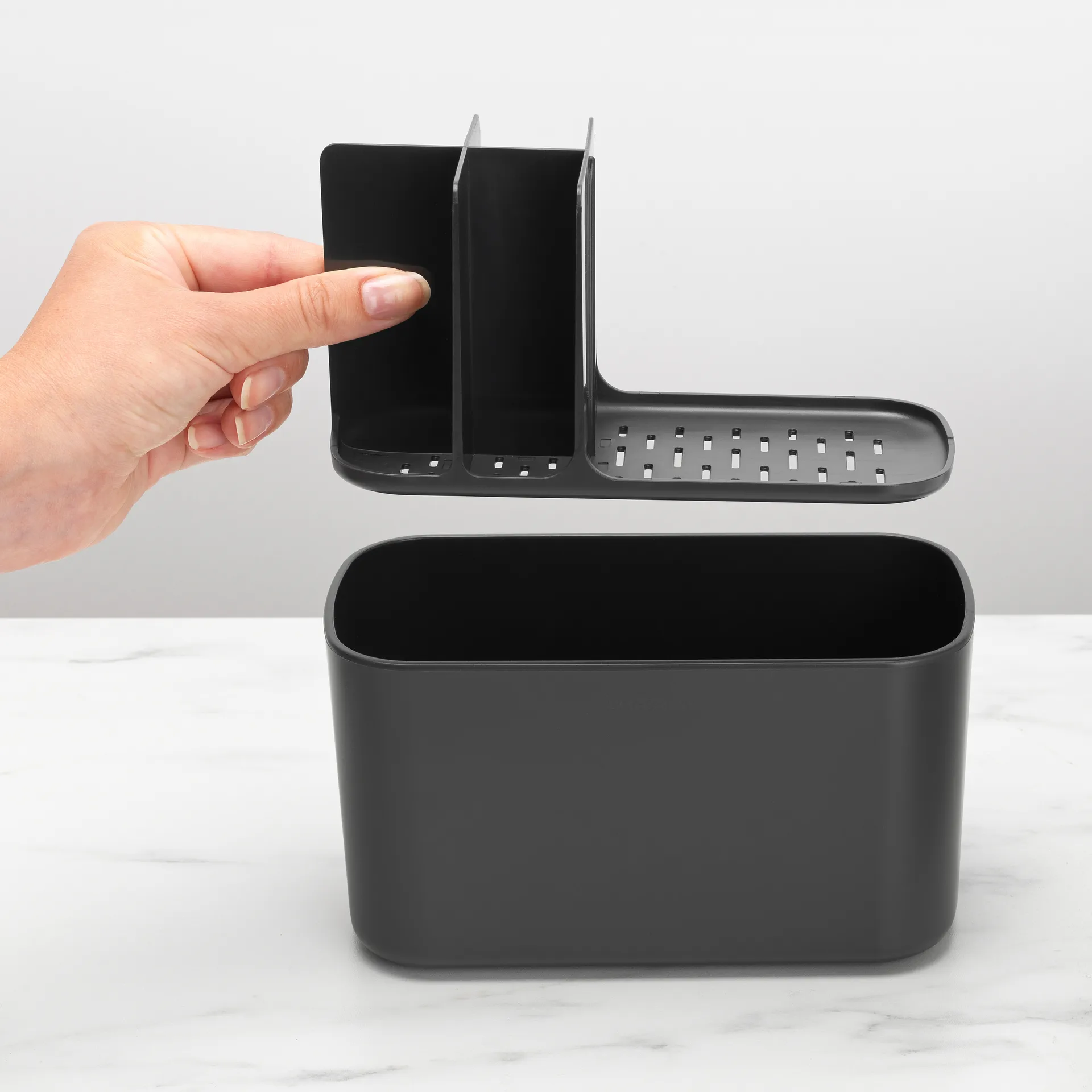 Brabantia ReNew sink organizer, dark grey Brabantia