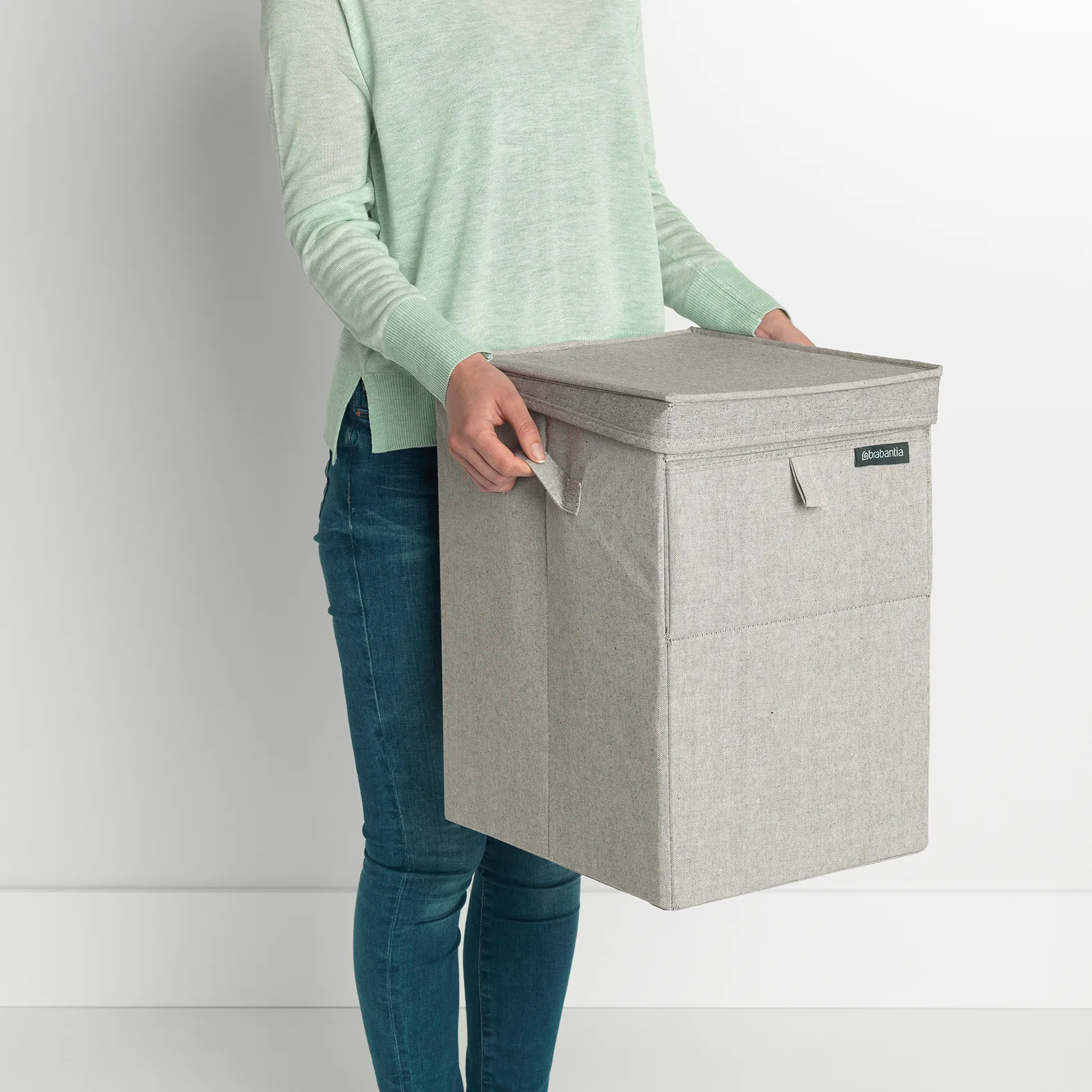 Brabantia stackable laundry basket 35 l., light grey Brabantia